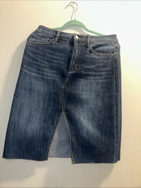 Joe's Jeans Dresses & Skirts - Joe's Jeans Dark Blue Denim Midi Skirt with Front Slit